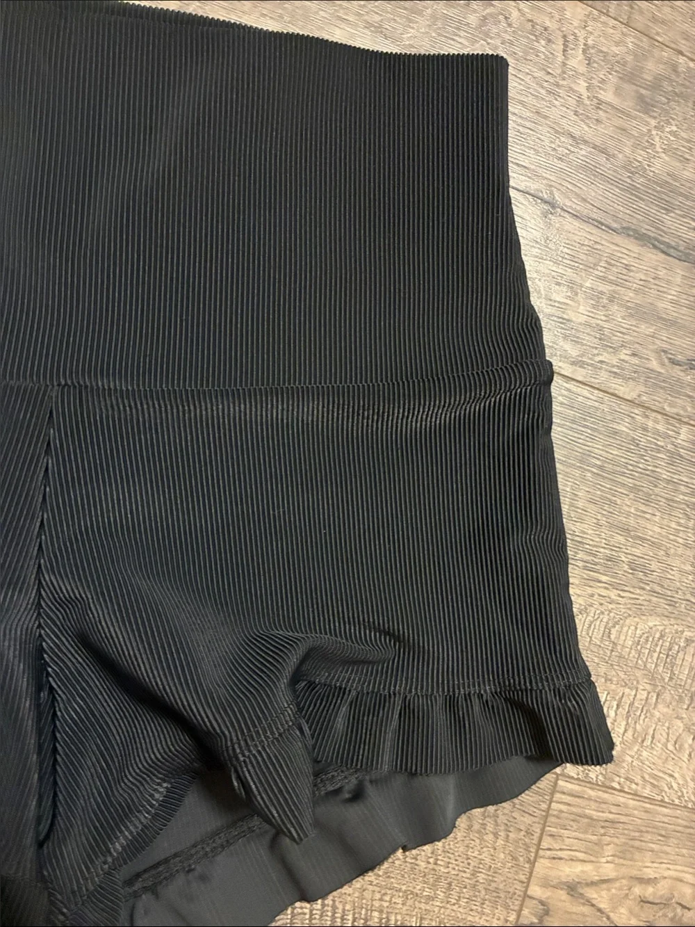 Free People + Onzie Flirty Shortie Shorts - Size: M/L - Color: Black